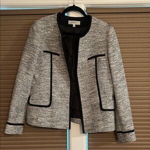 Kasper Women's Black and Gray Blazer